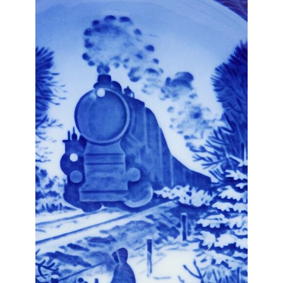 Royal Copenhagen Going Home For Christmas 1973 Wall Decor Plate 7" Denmark Vtg - Picture 4 of 13